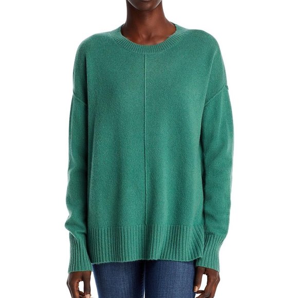 C by Bloomingdale's Cashmere High/Low Cashmere Crewneck Sweater - NWT - Small